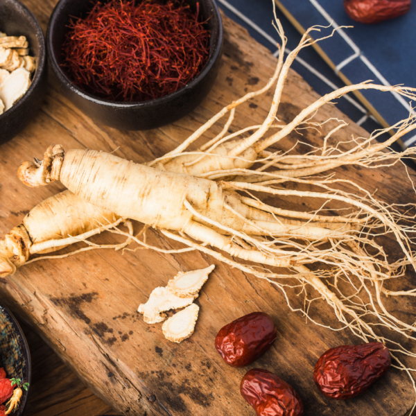 Ginseng in Natura e Cápsulas